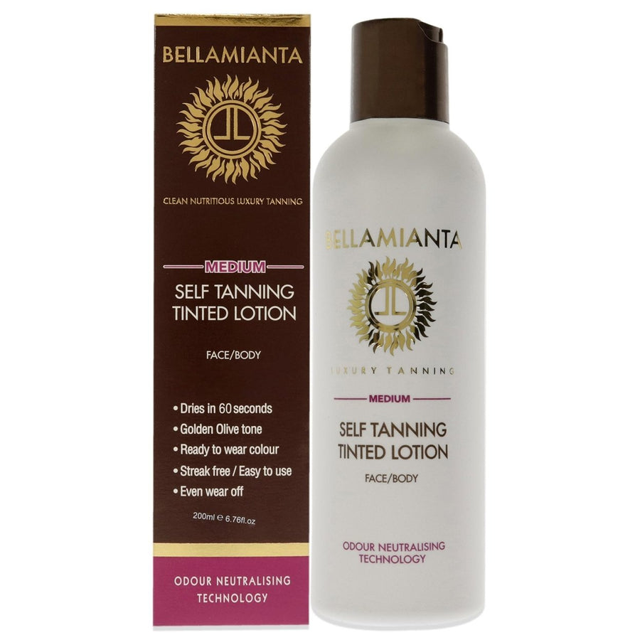 Bellamianta Self Tanning Tinted Lotion - Medium 6.76 oz Image 1