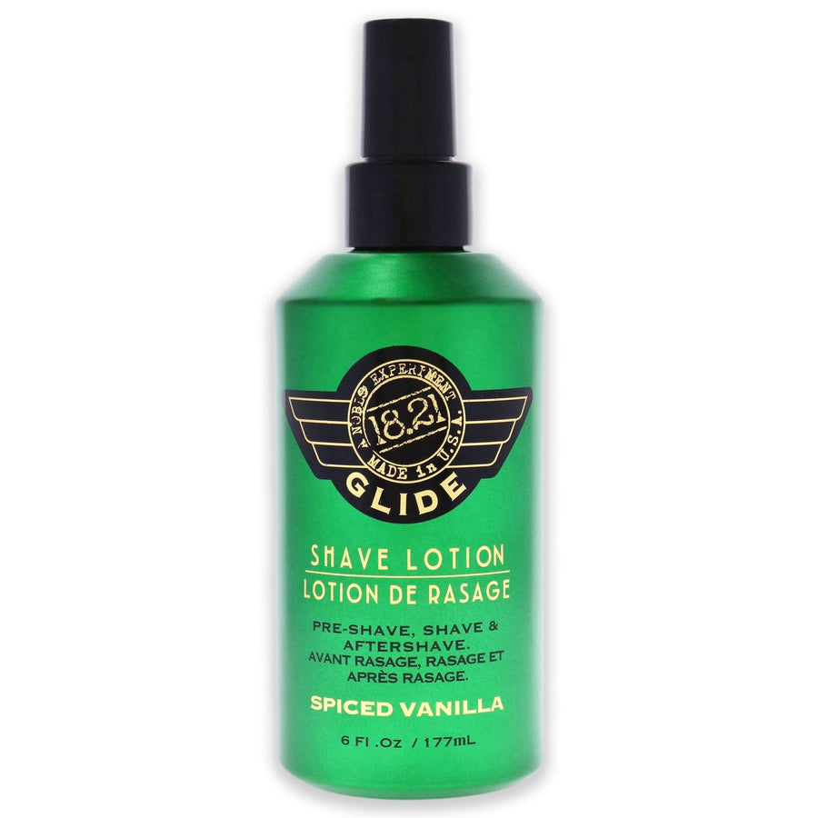Glide Shave Lotion - Spiced Vanilla by 18.21 Man Made for Men - 6 oz Shave Lotion Image 1