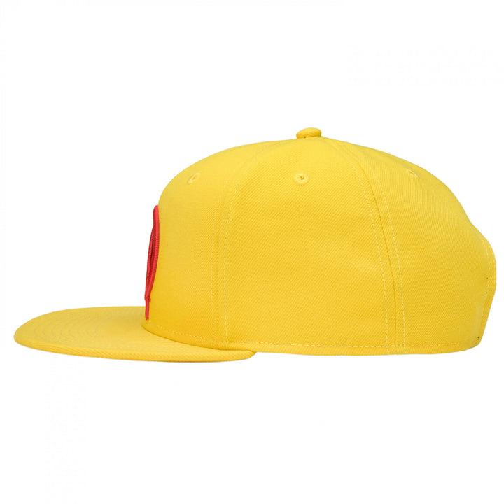 Reverse Flash Logo Flat Bill Snapback Hat Image 3