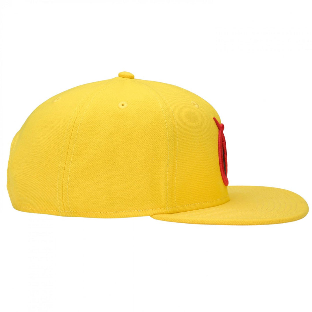 Reverse Flash Logo Flat Bill Snapback Hat Image 4