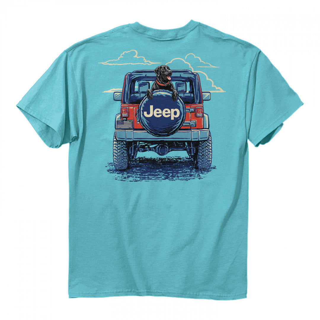 Jeep a Mans Best Co-Pilot Front and Back Print Pigment Dyed T-Shirt Image 1