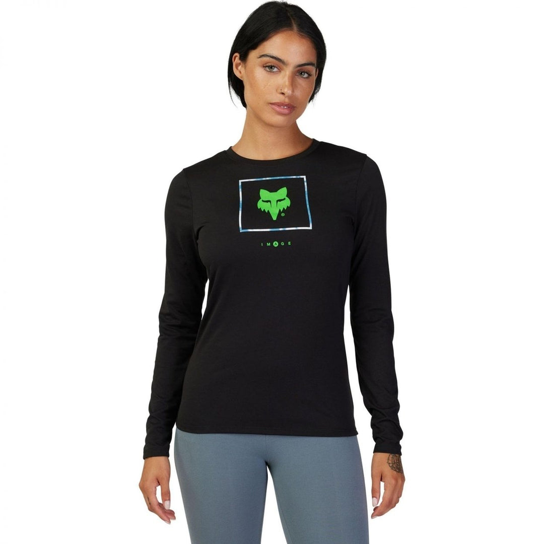 Fox Racing Womens Atlas Long Sleeve Tech Tee Black Size M Lightweight Fabric Image 3