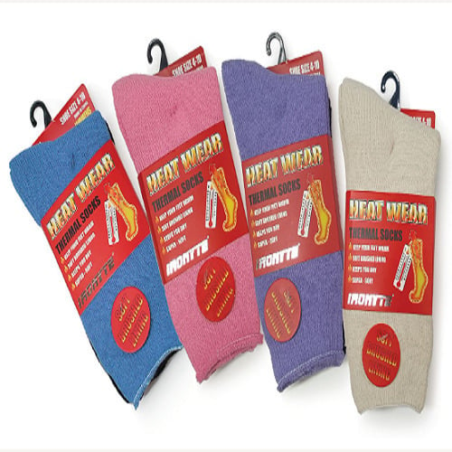 Heat Wear Thermal Socks 8 Pairs Soft Warm Winter Unisex Thick Cozy Footwear Image 1