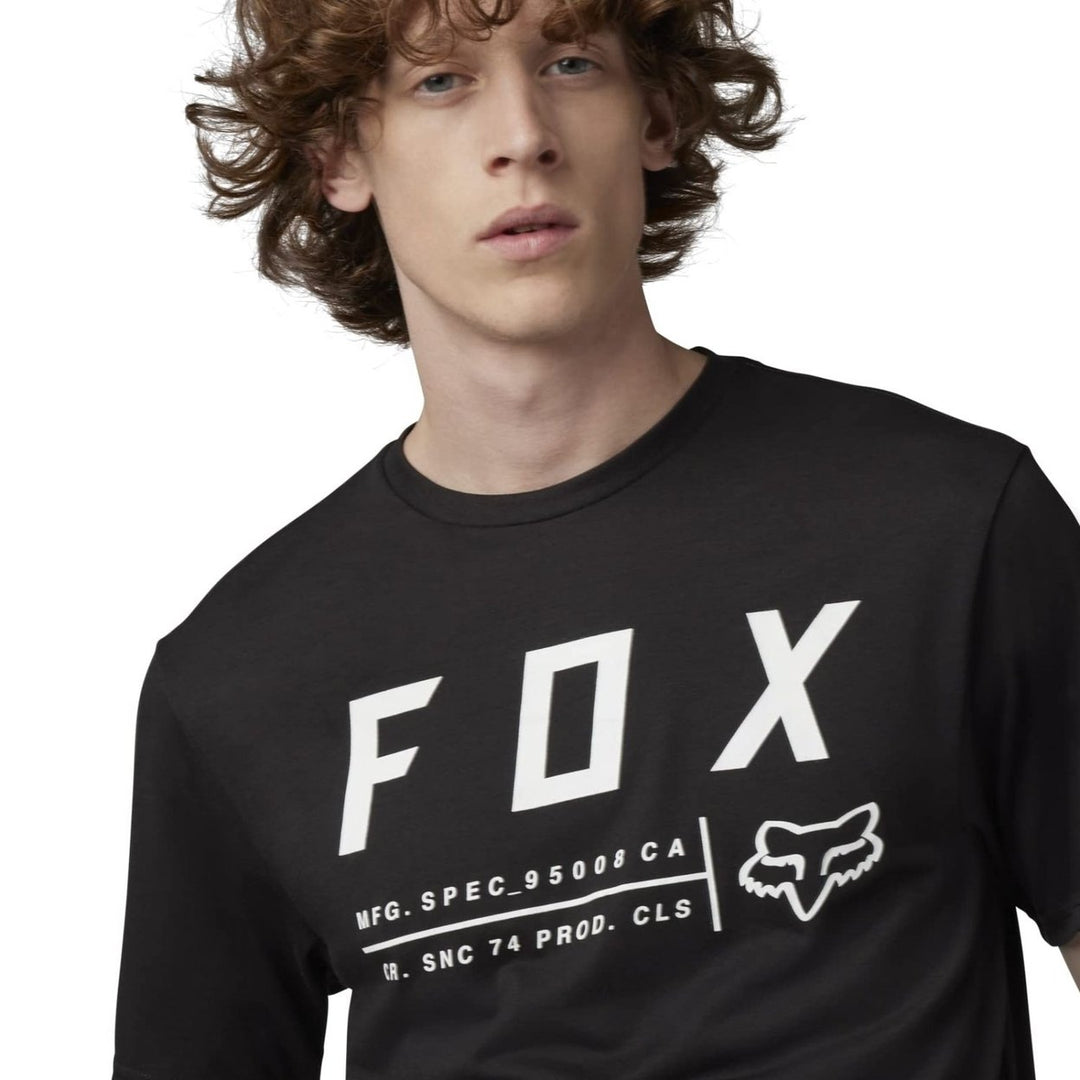 Fox Racing Mens Non Stop Short Sleeve Tech Tee Black Size Large FOXR 100% Polyester Image 4