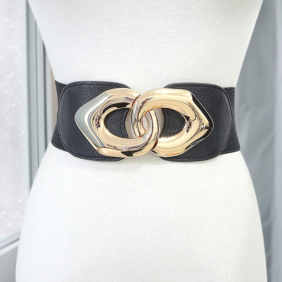 Fashion Belt Fit Wild Exquisite Everyday Wear Accessory Wide Elastic Waist Belt for Date Image 1