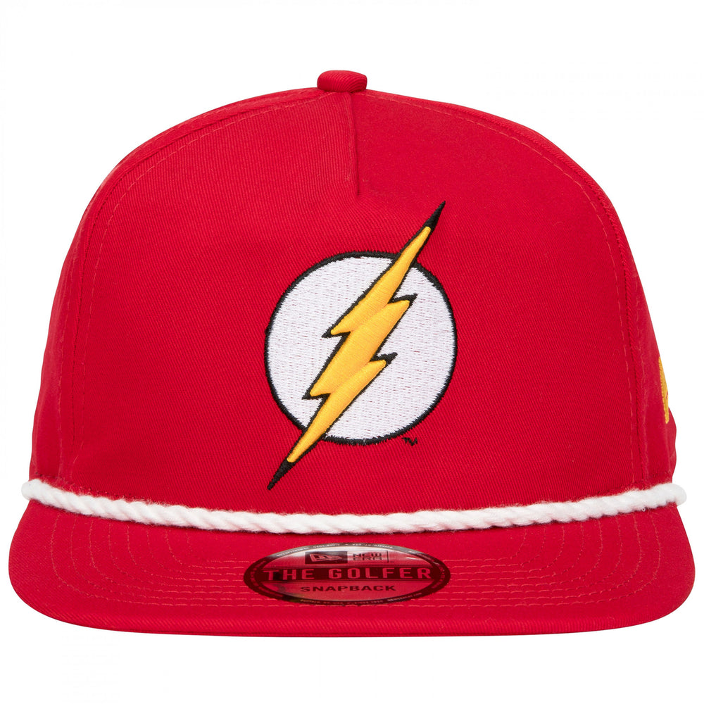 The Flash Logo Red Colorway Era Adjustable Golfer Rope Hat Image 2