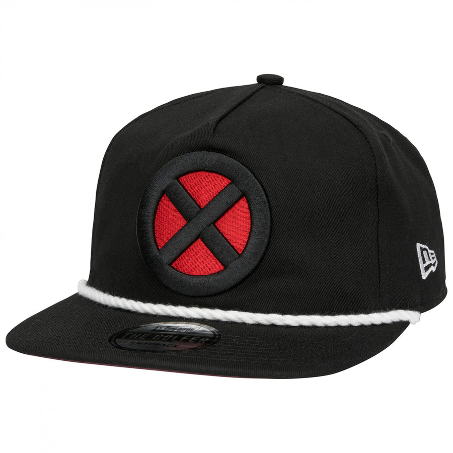 X-Men Logo Black Colorway Era Adjustable Golfer Rope Hat Image 1