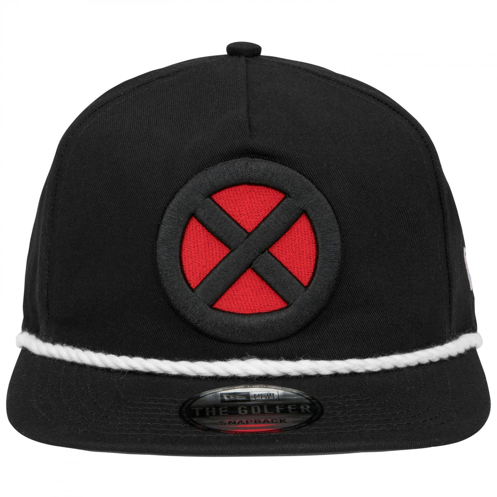 X-Men Logo Black Colorway Era Adjustable Golfer Rope Hat Image 2