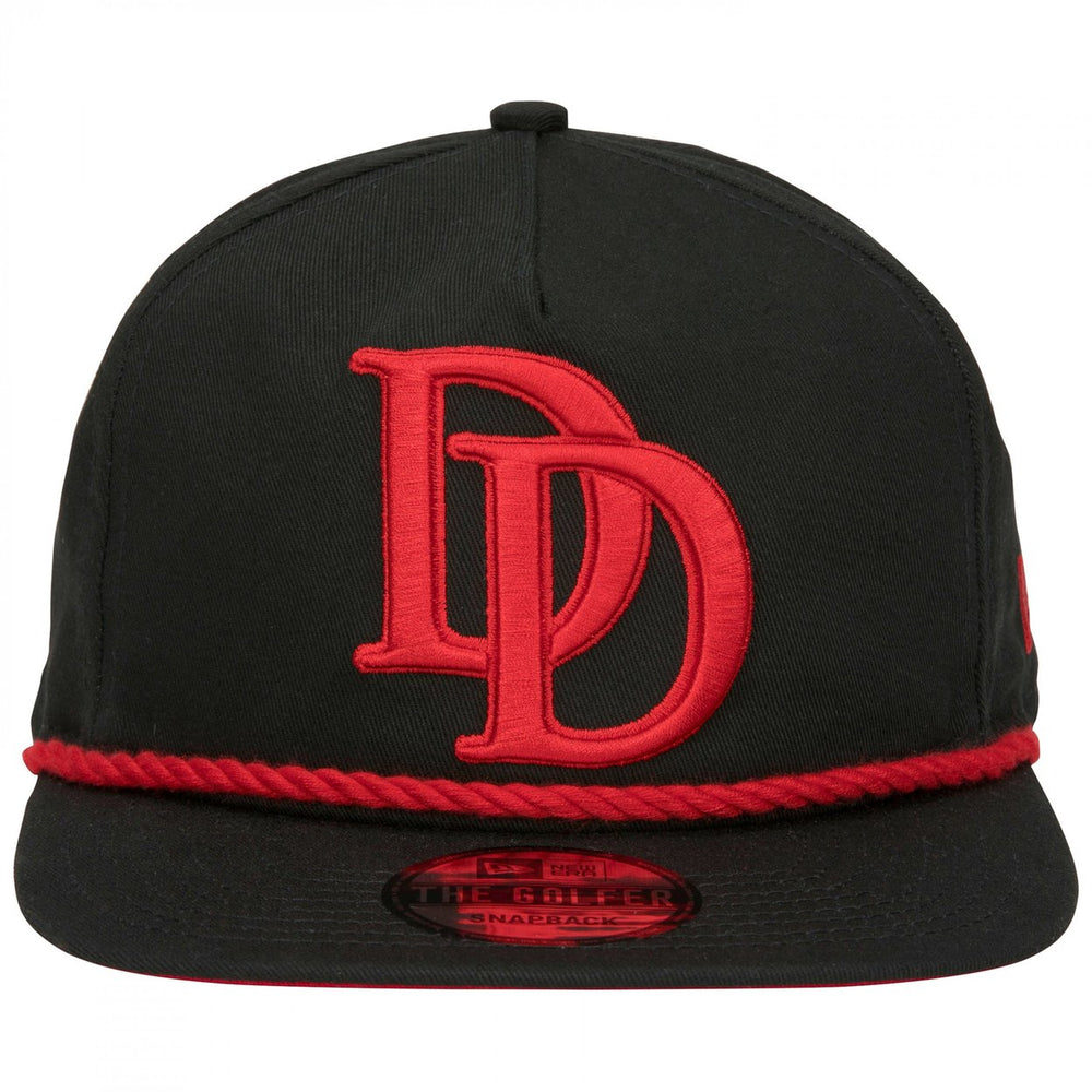 Daredevil Logo Black Colorway Era Adjustable Golfer Rope Hat Image 2