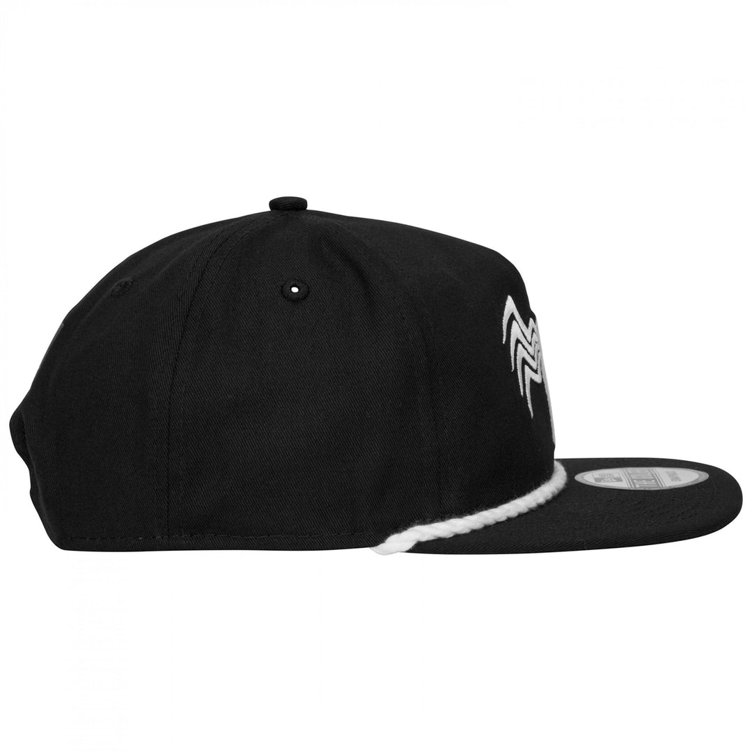 Venom Logo Black Colorway Era Adjustable Golfer Rope Hat Image 4