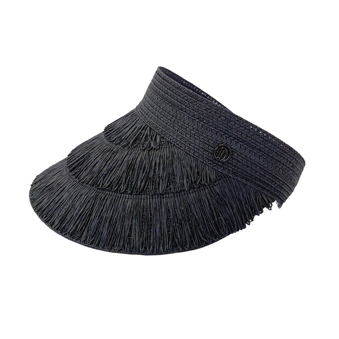 Wide Brim Empty Top Tassel Decor Adjustable Buckle Sun Hat Women Solid Color Sunshade Straw Hat Fashion Accessories Image 3