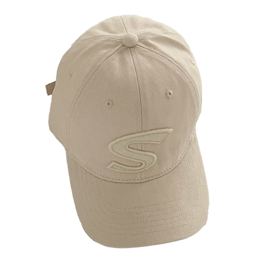 Women Men Baseball Hat Letter Embroidery Solid Color Unisex Breathable Adjustable Anti-UV Hip Hop Sports Lady Peaked Hat Image 4