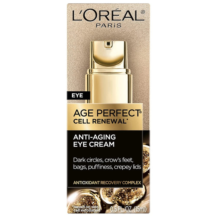 L Or al Paris Age Perfect Cell Renewal Anti-Aging Eye Cream For Dark Circles and Puffiness 0.5 Fl Oz Image 2