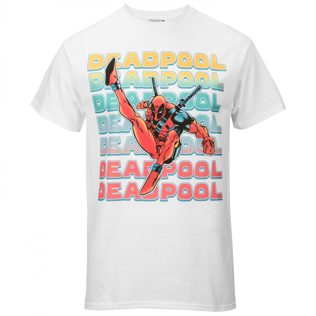 Deadpool Gradient Kick T-Shirt Image 1