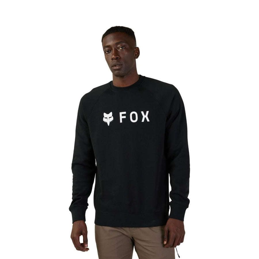 Fox Racing Mens Absolute Fleece Crew Sweatshirt Black Size [Insert Size Here] Image 1