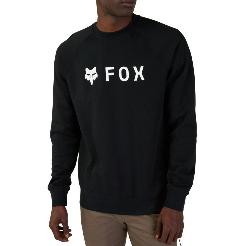 Fox Racing Mens Absolute Fleece Crew Sweatshirt Black Size [Insert Size Here] Image 2