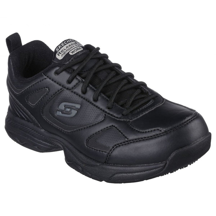 SKECHERS WORK Womens Relaxed Fit Dighton - Bricelyn Soft Toe Slip Resistant Work Shoe Black - 77200/BLK BLACK Image 2