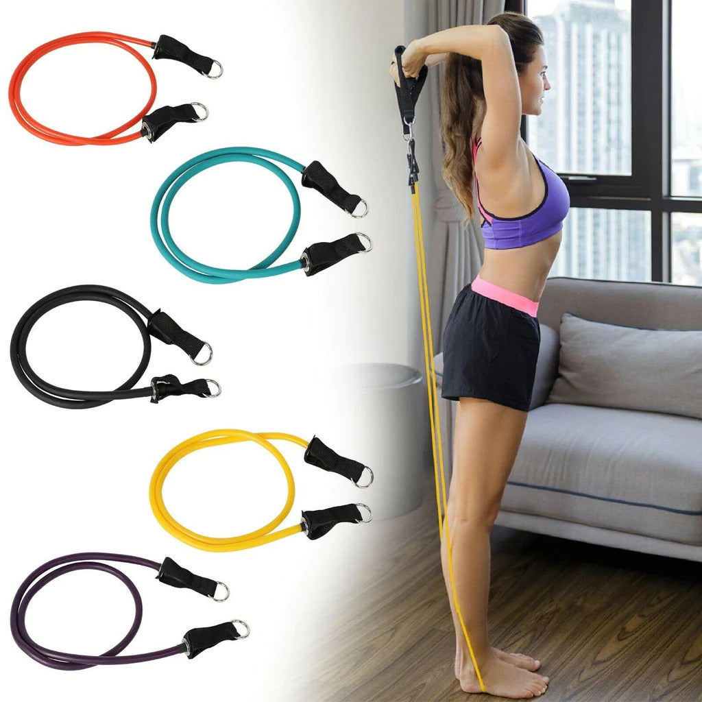 11 Pack Resistance Bands Set with Door Anchor Pulling Force Isolation Belt Set can be Adjustable Image 1