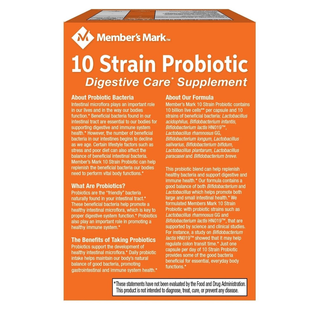 Members Mark 10 Strain Probiotic (84 Count) Image 2