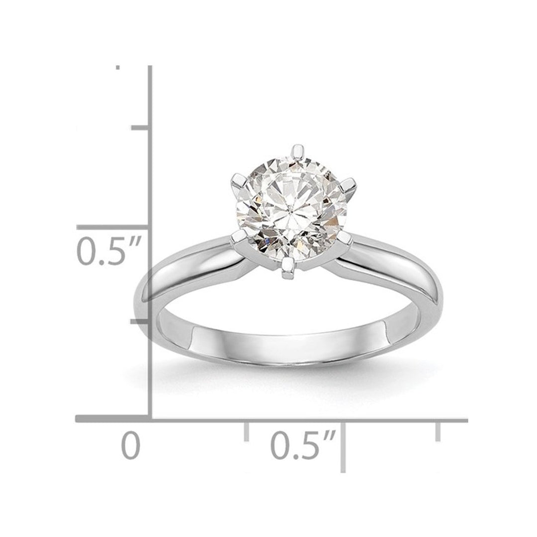 2.00 Carat (ctw VS2-VS1, D-E-F) IGI Certified Lab-Grown Diamond Solitaire Engagement Ring 14K White Gold Image 4