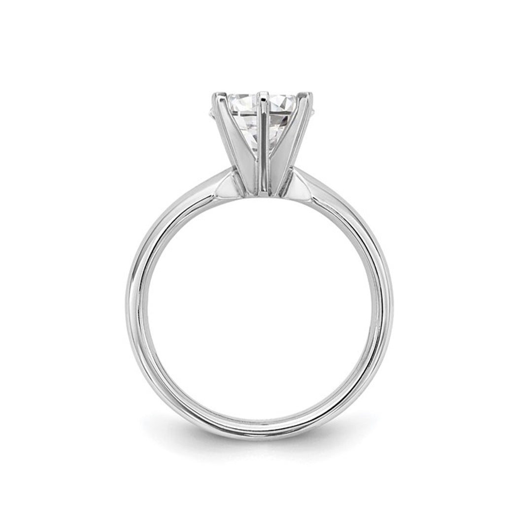 1.25 Carat (ctw VS2, D-E-F) IGI Certified Lab-Grown Diamond Engagement Ring in 14K White Gold Image 4