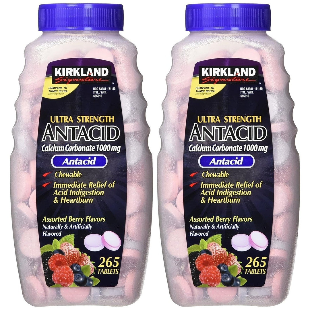 Kirkland Signature Antacid Ultra Strength 1000 mg. 530 Tablets Image 1