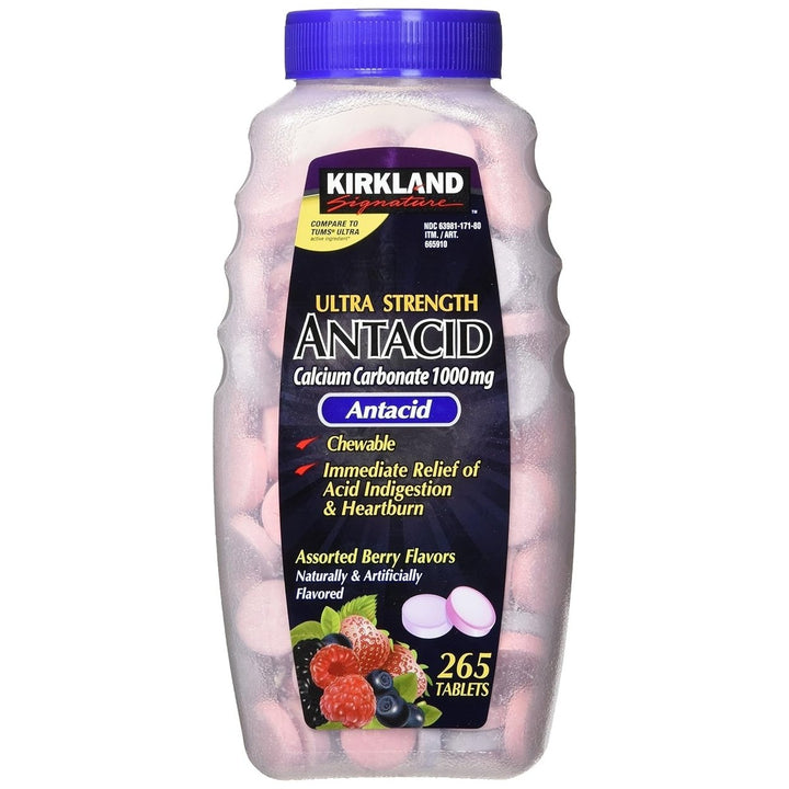 Kirkland Signature Antacid Ultra Strength 1000 mg. 530 Tablets Image 2