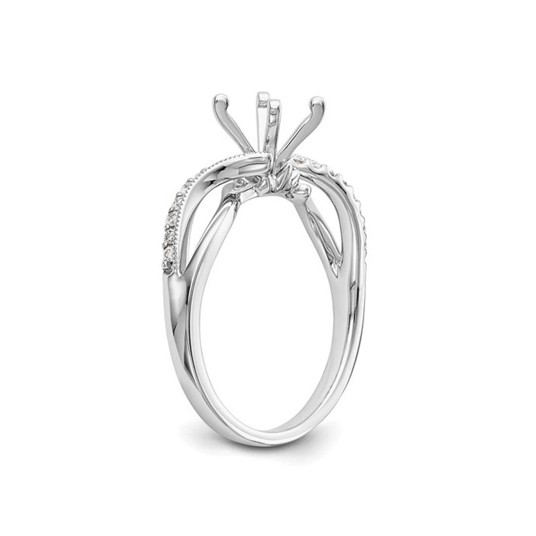 1.16 Carat (ctw VS2, D-E-F) IGI Certified Round Lab-Grown Diamond Engagement Ring 14K White Gold Image 3