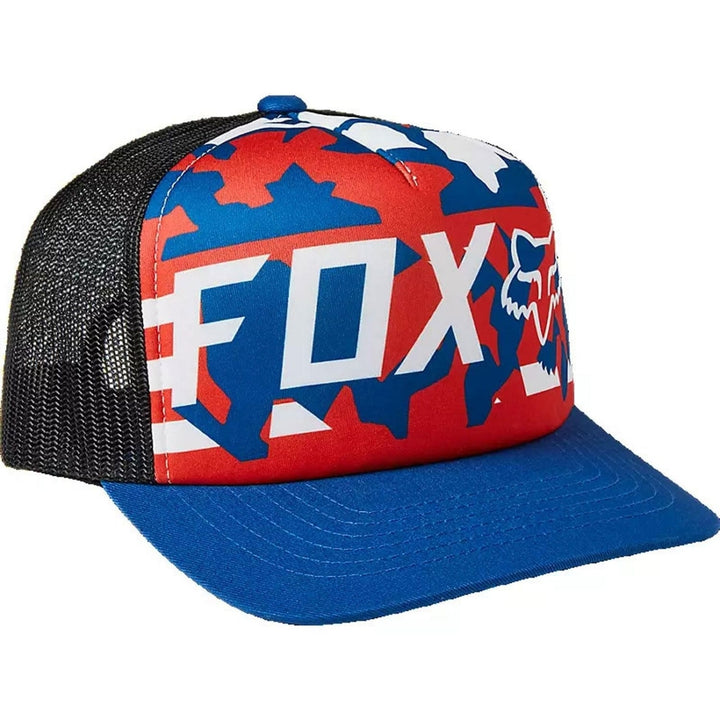 Fox Motorcycle Hat ONE SIZE Red White Blue C159 SB Style Image 2