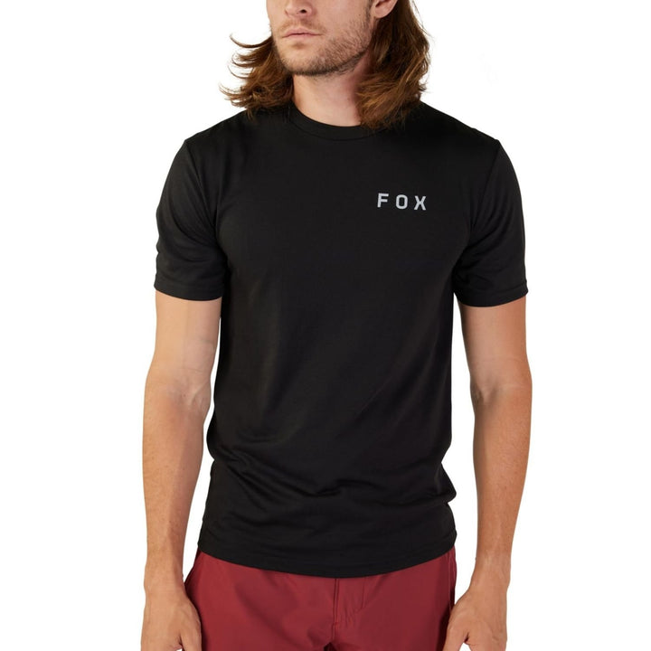 Fox Racing Mens Magnetic SS Tech Tee Black Soft Fabric Moisture-Wicking Size M Image 1