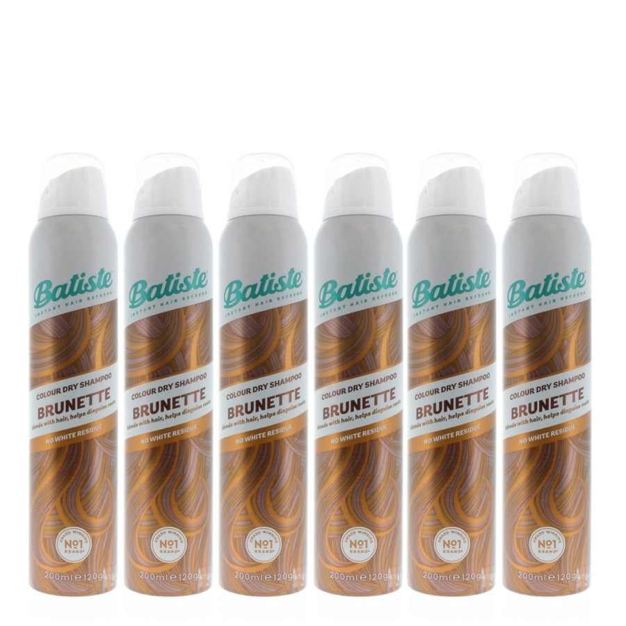 Batiste Instant Hair Refresh Colour Dry Shampoo Brunette 200ml/120g (6-Pack) Image 1