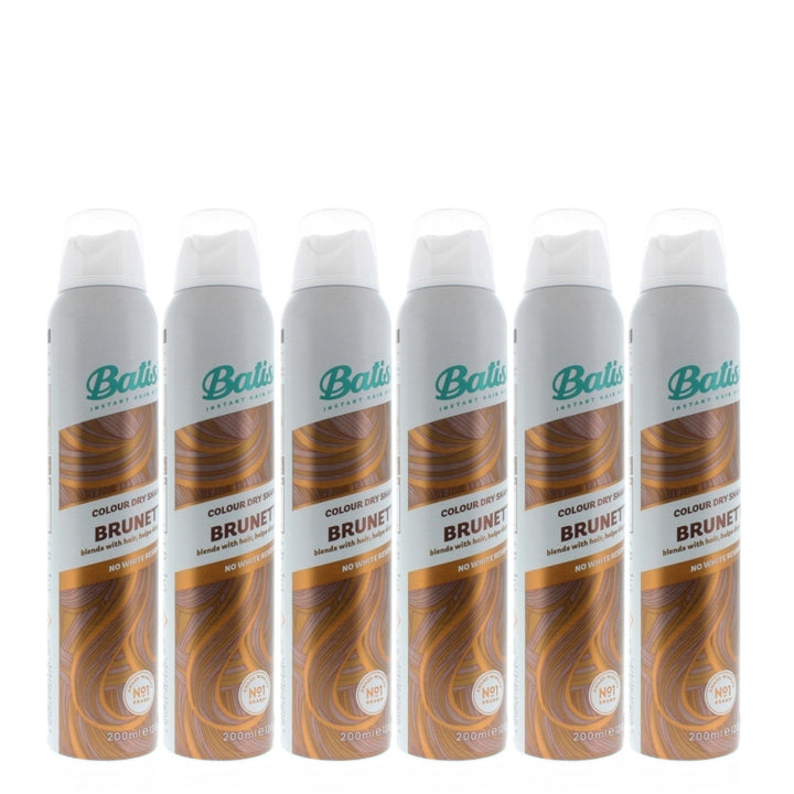 Batiste Instant Hair Refresh Colour Dry Shampoo Brunette 200ml/120g (6-Pack) Image 2