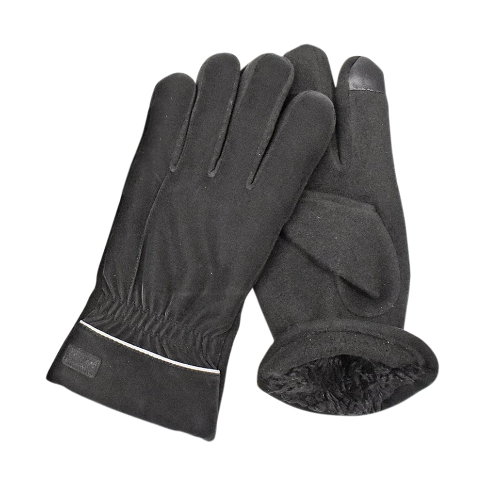 3-Pack Mens Touch Screen Velvet Fashion Gloves Soft Comfortable Winter Wear Image 2