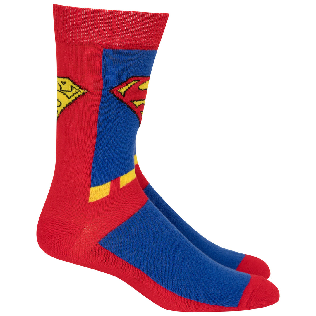Superman Character Armor Crew Socks Image 4