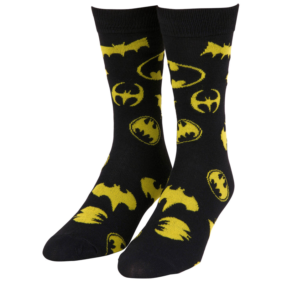 Batman History of Logos Crew Socks Image 1