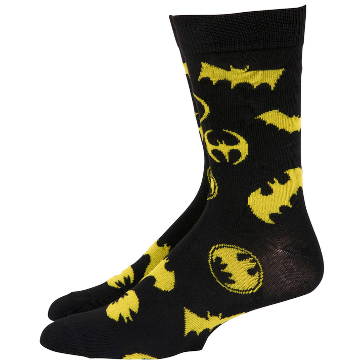Batman History of Logos Crew Socks Image 2