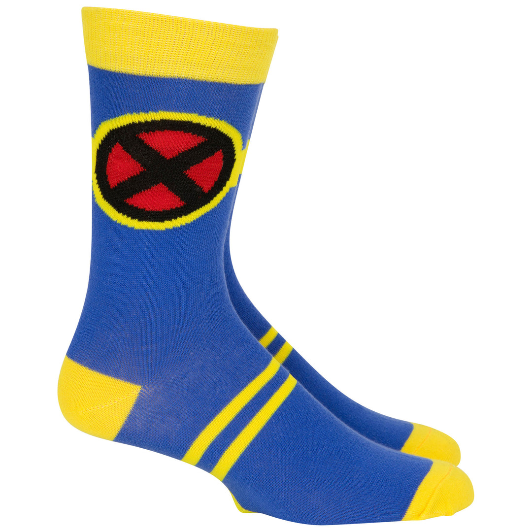 X-Men Cyclops Character Armor Costume Crew Sock Image 4