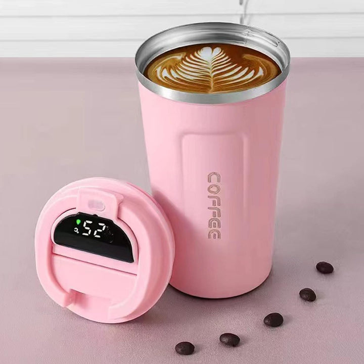 Stainless Steel Vacuum Mug 500ml with LED Temperature Display Insulated Travel Cup Image 1