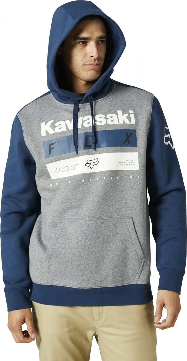 Fox Racing Kawasaki Pullover Fleece Dark Indigo Mens Large Sport Apparel Image 1