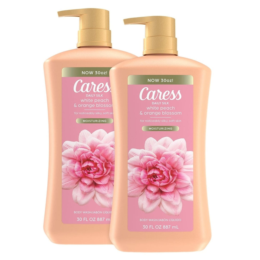 Caress Daily Silk Hydrating Body Wash Peach and Orange Blossom 30 Fl Oz (2 Pk) Image 3