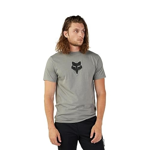 Fox Racing Mens SS Prem Tee Heather Graphite Size M Lightweight Cotton Shirt Image 1