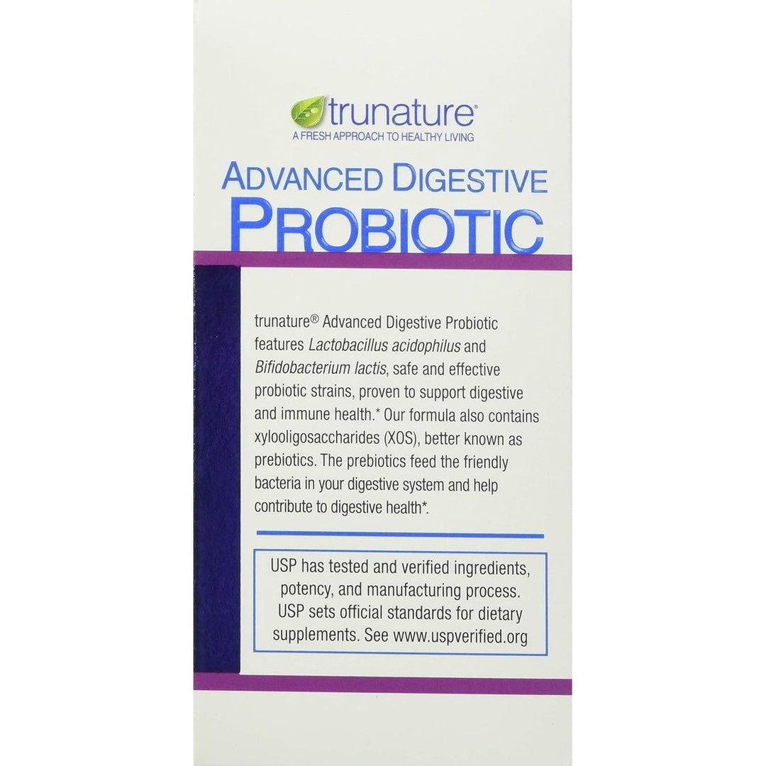 trunature Advanced Digestive Probiotic 100 Capsules Image 4