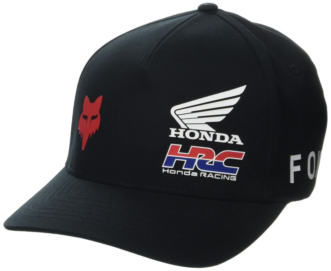 Fox Racing Mens Fox X Honda Flexfit Hat FLAME RED Image 1