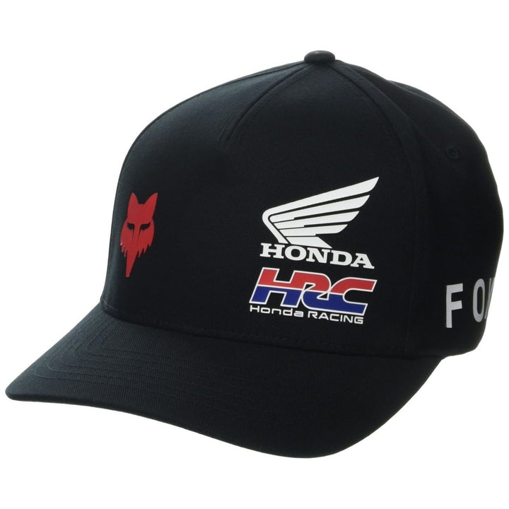 Fox Racing Flexfit Hat X Honda Black Comfortable Stylish Mens Cap XXL Size Image 3