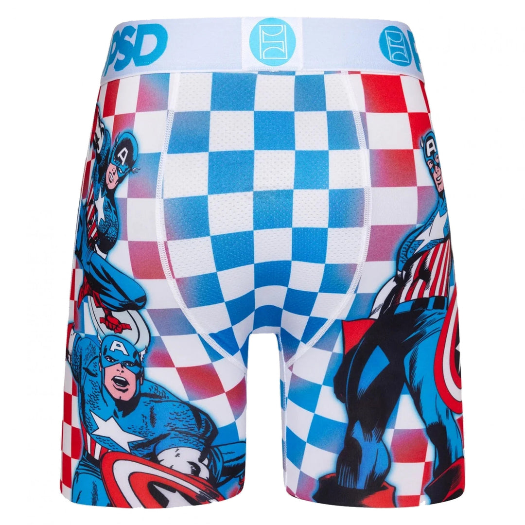 Captain American Checkered PSD Boxer Briefs Image 3