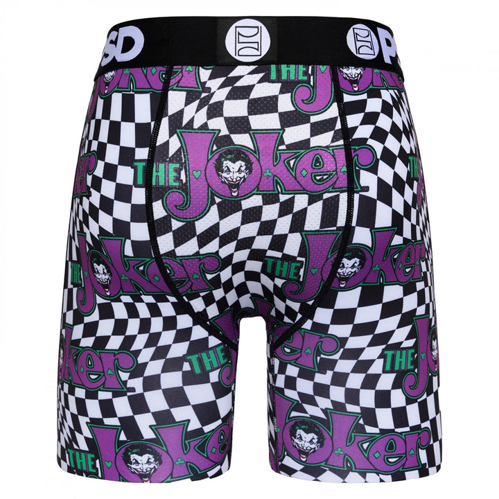 The Joker Vintage Logo Checkered PSD Boxer Briefs Image 4