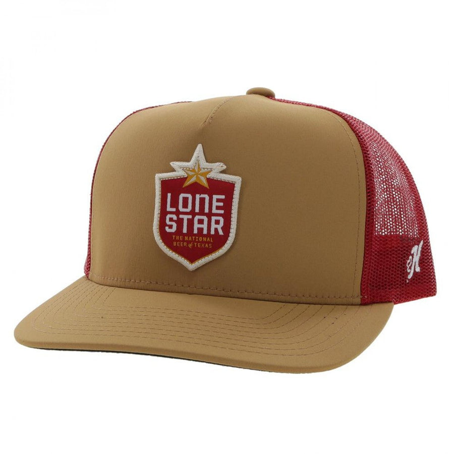 Lone Star Beer Hooey Tan and Red Colorway Snapback Trucker Hat Image 1