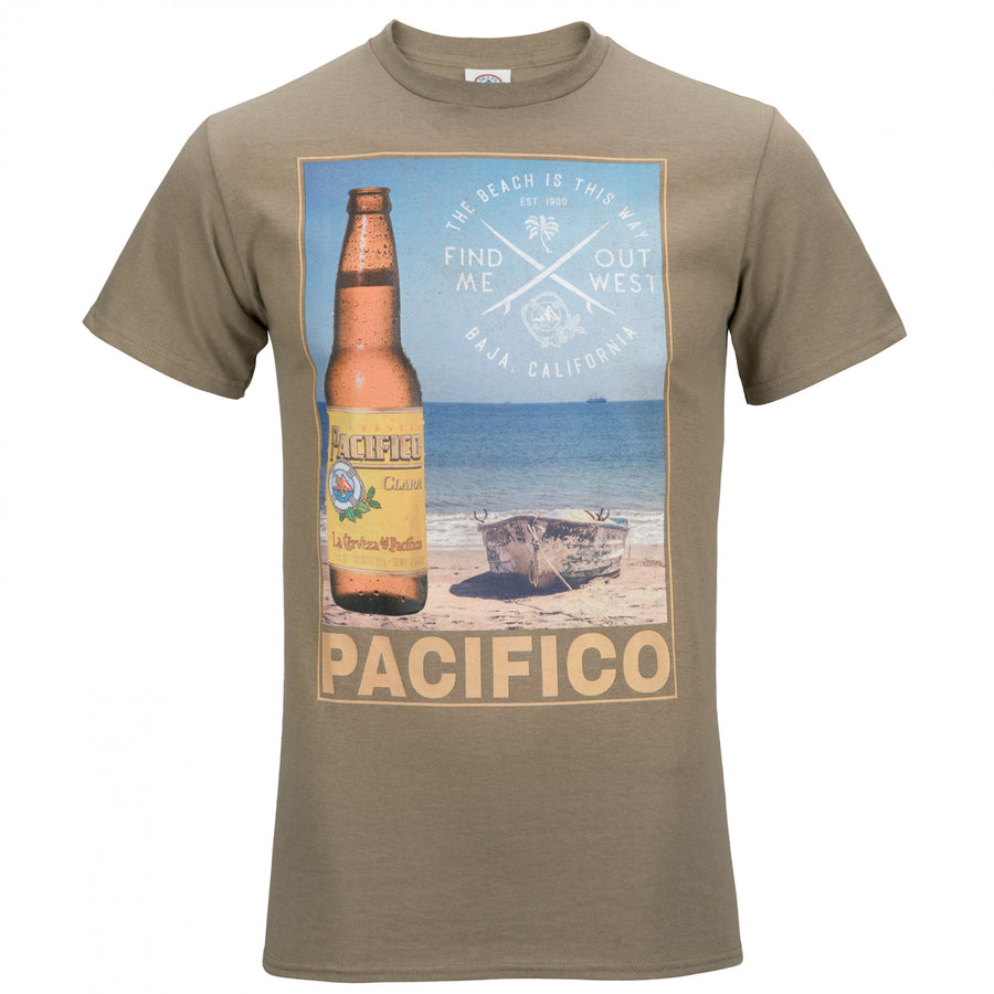 Pacifico The Beach is This Way T-Shirt Image 1