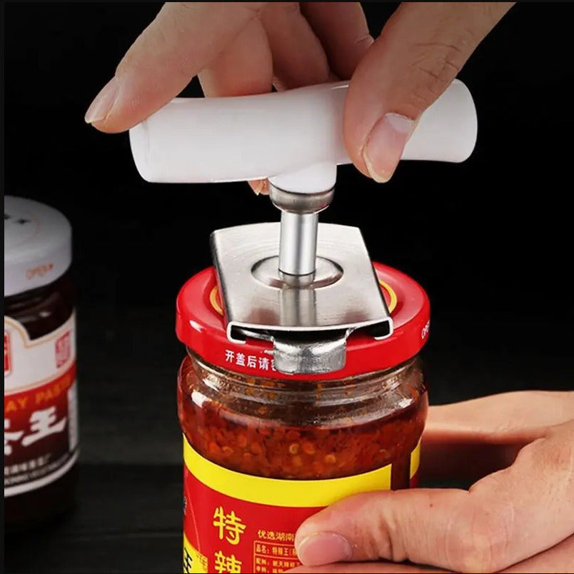 Stainless Steel Can and Jar Opener Tool Compact Kitchen Utensil Random Color Image 1