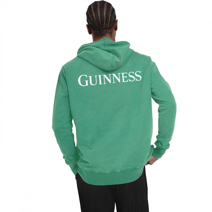 Guinness Logo Evolution Green Colorway Pullover Hoodie Image 2